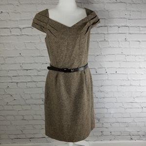 Antonio Melani wool blend academia midi dress